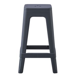 Polypropylene stool square Zeb gray 35x35x65cm Hm6128,03
