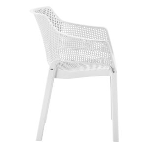 Polypropylene dining chair Peggy Hm6368.01 white 60x55x79cm.