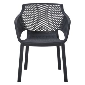 Polypropylene dining chair Peggy Hm6368.02 black 60x55x79cm.