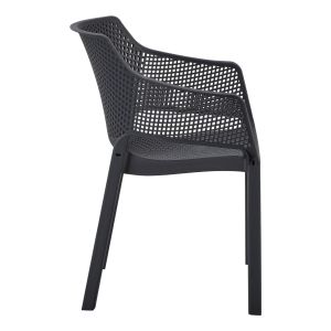 Polypropylene dining chair Peggy Hm6368.02 black 60x55x79cm.