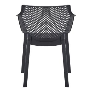 Polypropylene dining chair Peggy Hm6368.02 black 60x55x79cm.