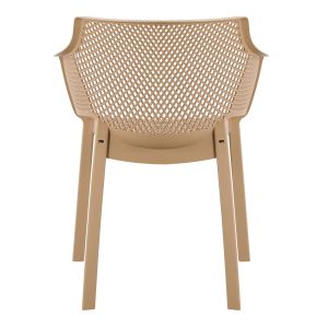 Polypropylene dining chair Peggy Hm6368.03 cappuccino 60x55x79cm.