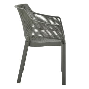 Polypropylene dining chair Peggy Hm6368.05 dark olive green 60x55x79cm.