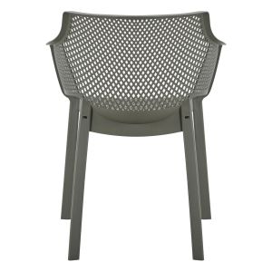Polypropylene dining chair Peggy Hm6368.05 dark olive green 60x55x79cm.