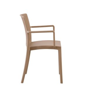 Polypropylene armchair Ida cappuccino 41.3x54.2x81.8cm Hm6127.05