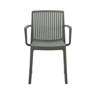 Polypropylene armchair Ida dark olive 41.3x54.2x81.8cm Hm6127.04