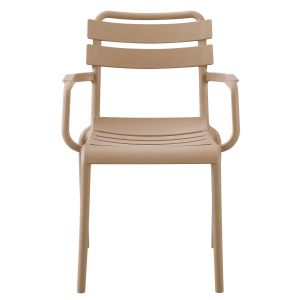 Polypropylene armchair Philly beige 58.5x49x83.5cm Hm6123.06