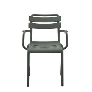 Polypropylene armchair Philly olive green 58.5x49x83.5cm Hm6123.04