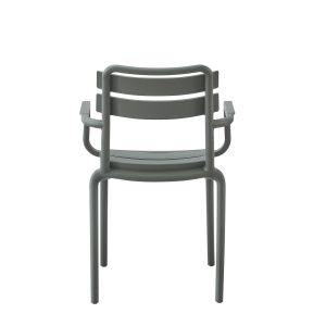 Polypropylene armchair Philly olive green 58.5x49x83.5cm Hm6123.04