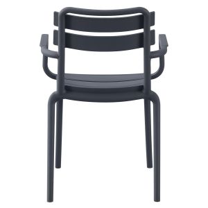 Polypropylene armchair Philly gray 58.5x49x83.5cm Hm6123.03