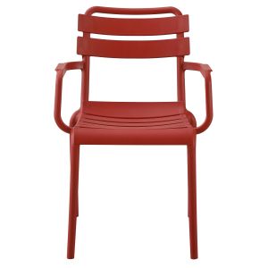 Polypropylene armchair Philly red 58.5x49x83.5cm Hm6123.07
