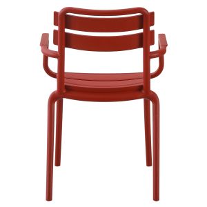 Polypropylene armchair Philly red 58.5x49x83.5cm Hm6123.07
