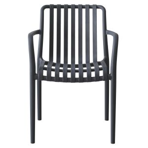 Polypropylene armchair Tippy dark gray 55x55x81cm Hm5940,10