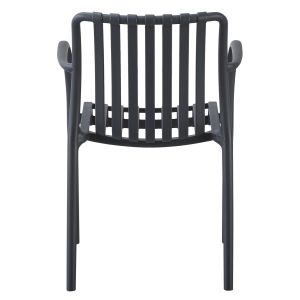 Polypropylene armchair Tippy dark gray 55x55x81cm Hm5940,10