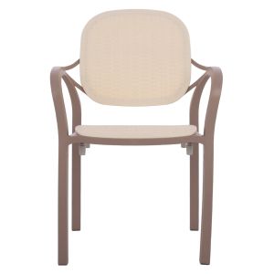Polypropylene armchair Hm5820,02 cappuccino color 57x57x83cm