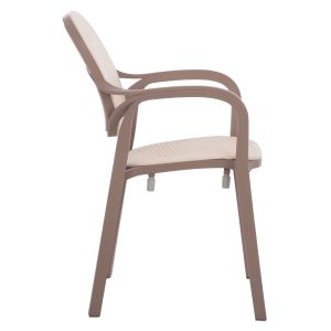 Polypropylene armchair Hm5820,02 cappuccino color 57x57x83cm