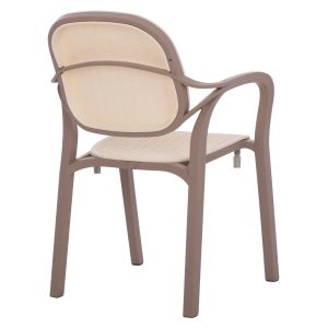 Polypropylene armchair Hm5820,02 cappuccino color 57x57x83cm