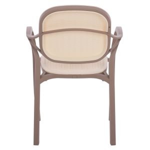 Polypropylene armchair Hm5820,02 cappuccino color 57x57x83cm
