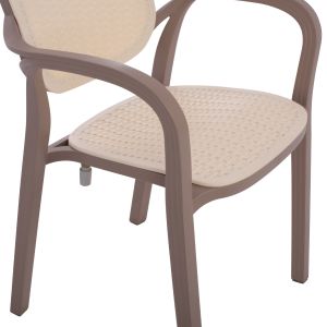 Polypropylene armchair Hm5820,02 cappuccino color 57x57x83cm