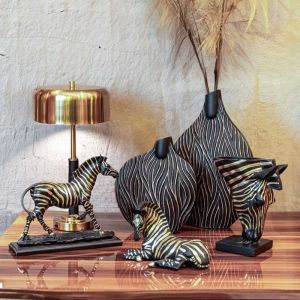 Polyresin vase bronze color 30.5x11.5x46.5cm