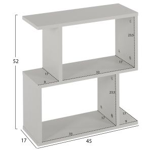 Amabella side table with storage in white Hm8956,13