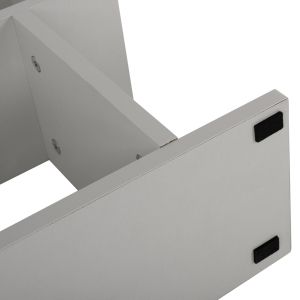Amabella side table with storage in white Hm8956,13