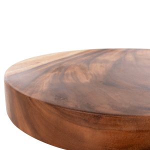 Помощна маса Berman Hm9902 масивно дърво суар в натурал D35x51hcm