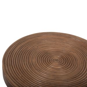 Помощна маса Circe естествен ратан в кафяво D40x45,5hcм Hm9869