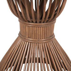 Помощна маса Circe естествен ратан в кафяво D40x45,5hcм Hm9869