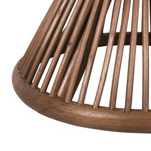 Помощна маса Circe естествен ратан в кафяво D40x45,5hcм Hm9869