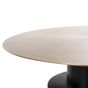 Помощна маса Cutty метал в черно и антик месинг D51x55,5cm Hm9723