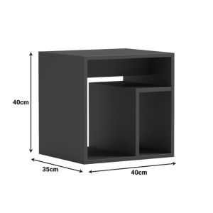 DOUBLE SONOMA SIDE TABLE 40X35X40CM