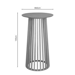 Side table Fugol Mdf top D60x105cm
