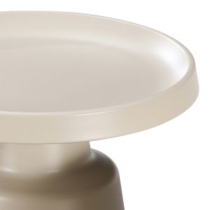Ginoze metal side table in cappuccino color D50x48.5cm