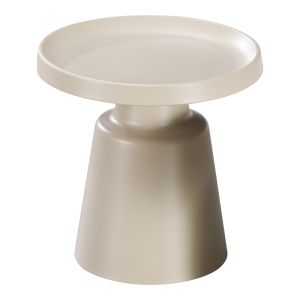 Ginoze metal side table in cappuccino color D50x48.5cm