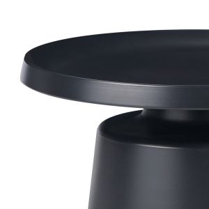 Side table Ginoze black metal D70x40cm