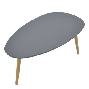 Hamilton side table with gray top