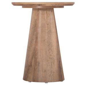 Помощна маса Karan Hm18029 Mdf в цвят натурално дърво Φ45x56,5hcm