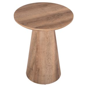 Помощна маса Karan Hm18029 Mdf в цвят натурално дърво Φ45x56,5hcm