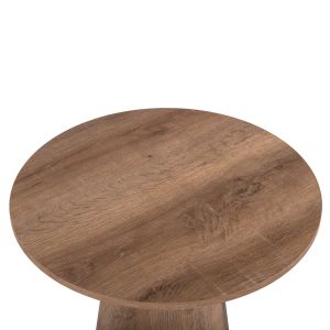 Помощна маса Karan Hm18029 Mdf в цвят натурално дърво Φ45x56,5hcm