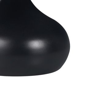 Kirkene side table black marble, sintered stone and black metal 2 pcs