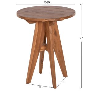 Side table Leo solid teak Hm9859.11 D60x75hcm