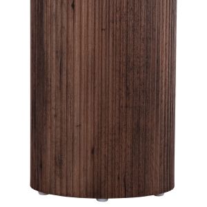 Помощна маса Margon Hm18027 Mdf в тъмно кафяв дървесен цвят Φ45x50.5hсм.