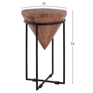 Помощна маса Miles Industriala акация масив 31х53cm Hm8217,11