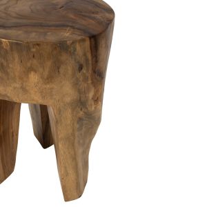 Помощна маса Naturally от естествено тиково дърво масив Naturally D30х40cm Hm9349
