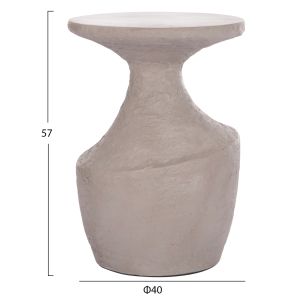 Помощна маса Rebon Santorini Hm18156.03l фибро цимент в сив Цвят--φ40x56.5hcm