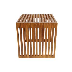 Side table Saimon teak in natural shade 40x40x40cm