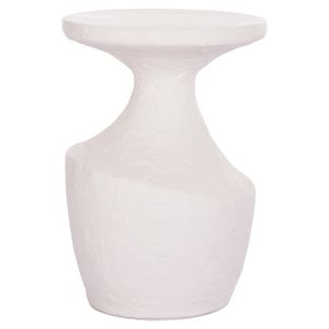 Помощна маса Santorin Rebon Hm18156.02l фибро цимент в бял Цвят--φ40x56.5hcm