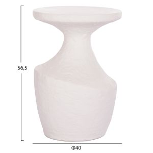 Помощна маса Santorin Rebon Hm18156.02l фибро цимент в бял Цвят--φ40x56.5hcm