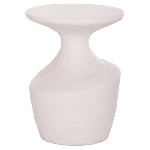 Помощна маса Santorin Rebon Hm18156.02s фибро цимент в бял Цвят--φ27.5x50hcm